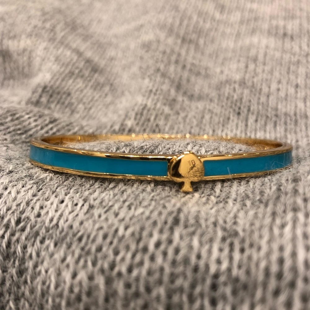 Kate Spade Blue Thin Hinged Bracelet